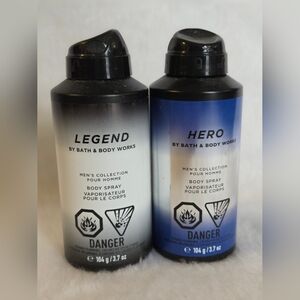 Bath & Body Works Legend and Hero Body Spray Set - Black and Blue